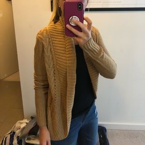 Tan fall cardigan